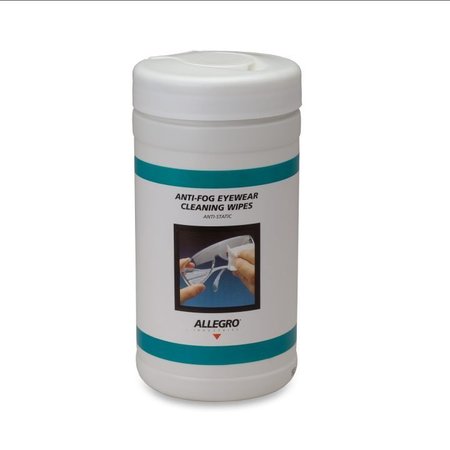Allegro Industries Eyewear Cleaning Wipes Canister, PK100 353